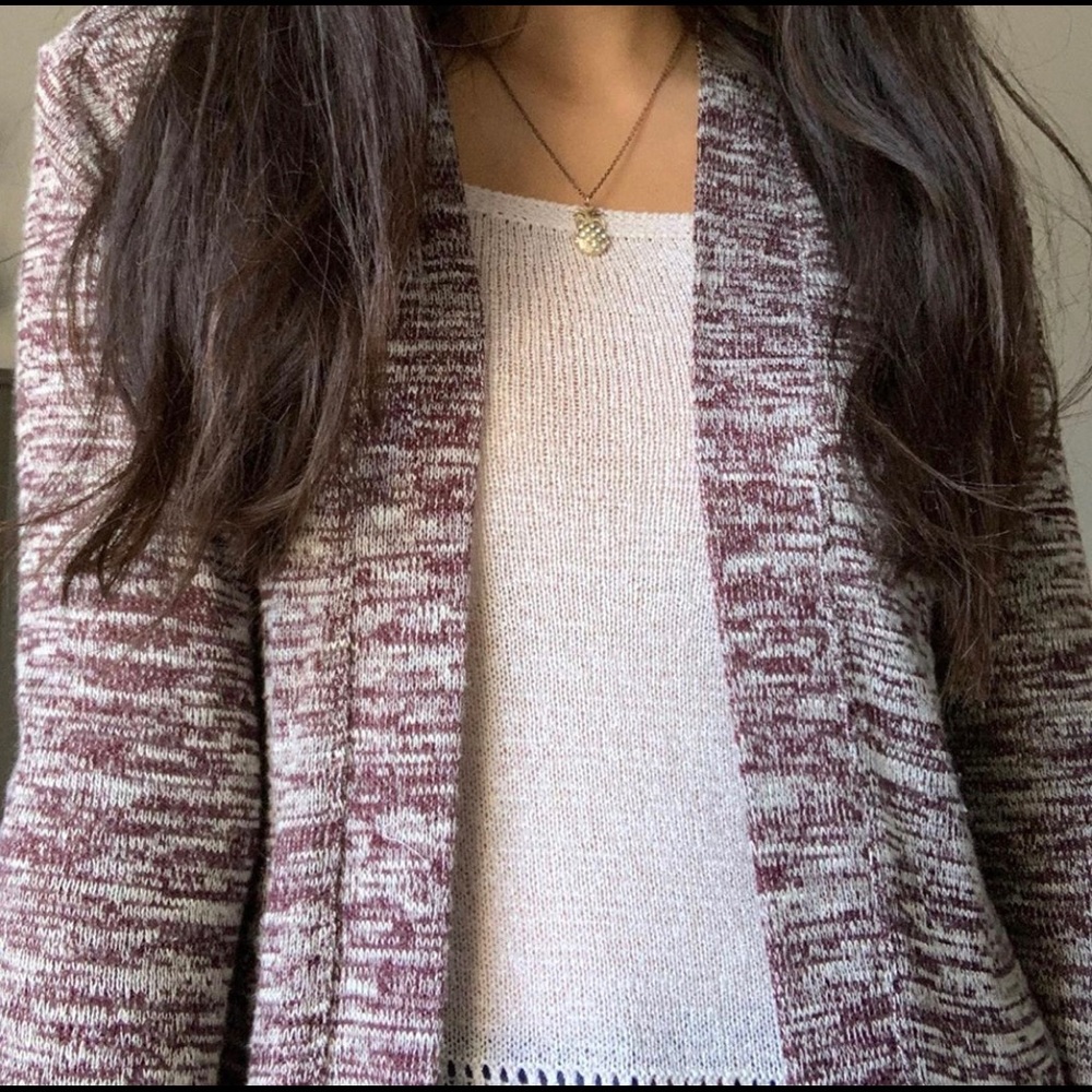 Aeropostale Maroon Cardigan